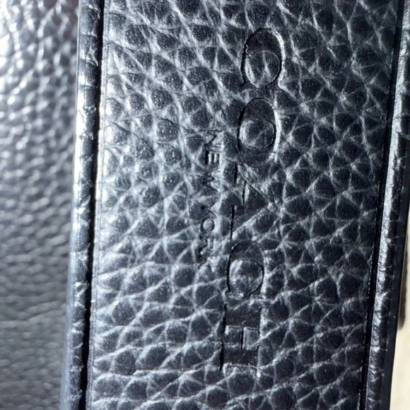 Coach Dufflette Crossbody Shoulder Bag Pebbled Leather Black H1892-21377 - Picture 11 of 14